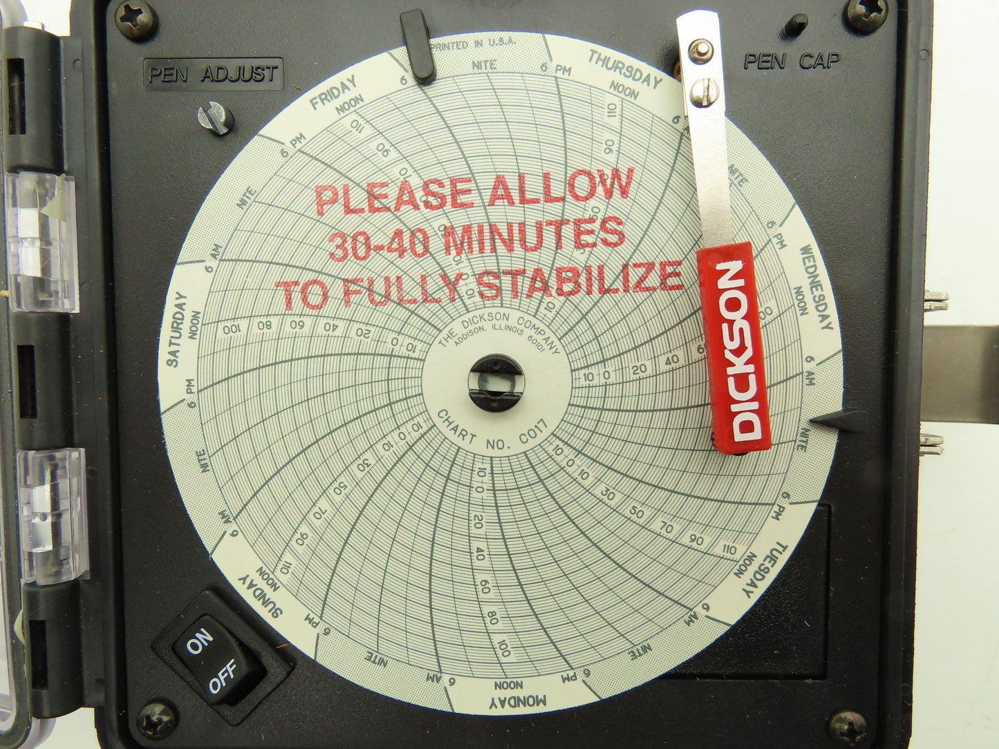 Dickson SK401 Circular Chart Data Temperature Recorder 200+ Charts