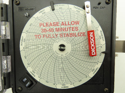 Dickson SK401 Circular Chart Data Temperature Recorder 200+ Charts