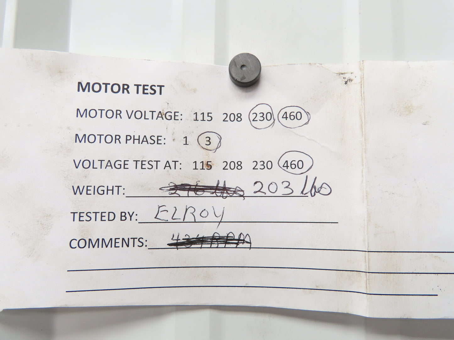 Baldor CBM7027T Brake Motor 3Hp 1725rpm 230/460V 3PH 215TC Hazardous Location