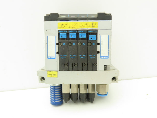 Festo CPV14-GE-ASI-4-Z Pneumatic 4-Station Solenoid Valve Manifold 161360 24VDC