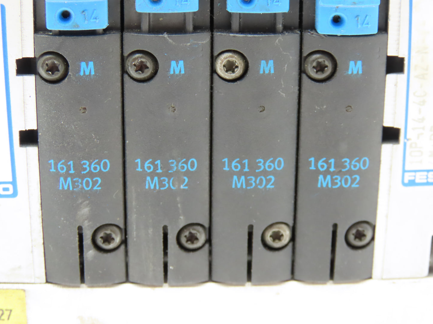 Festo CPV14-GE-ASI-4-Z Pneumatic 4-Station Solenoid Valve Manifold 161360 24VDC