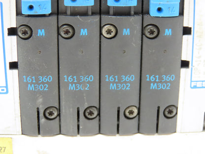 Festo CPV14-GE-ASI-4-Z Pneumatic 4-Station Solenoid Valve Manifold 161360 24VDC