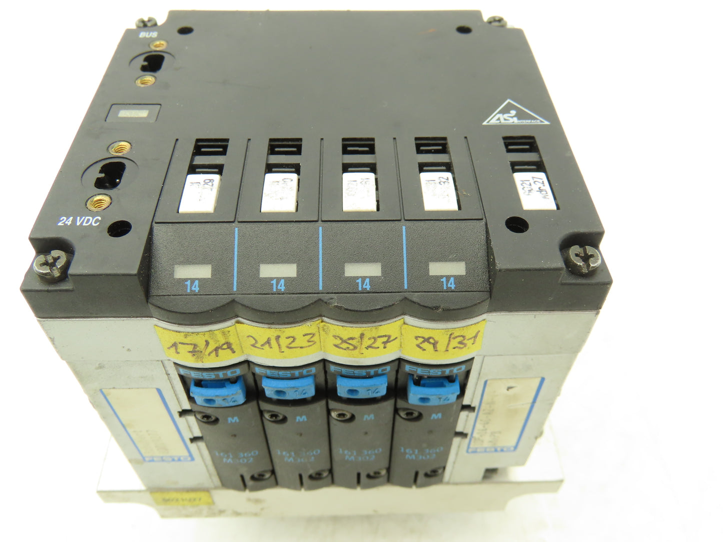 Festo CPV14-GE-ASI-4-Z Pneumatic 4-Station Solenoid Valve Manifold 161360 24VDC