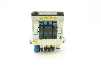 Festo CPV14-GE-ASI-4-Z Pneumatic 4-Station Solenoid Valve Manifold 161360 24VDC