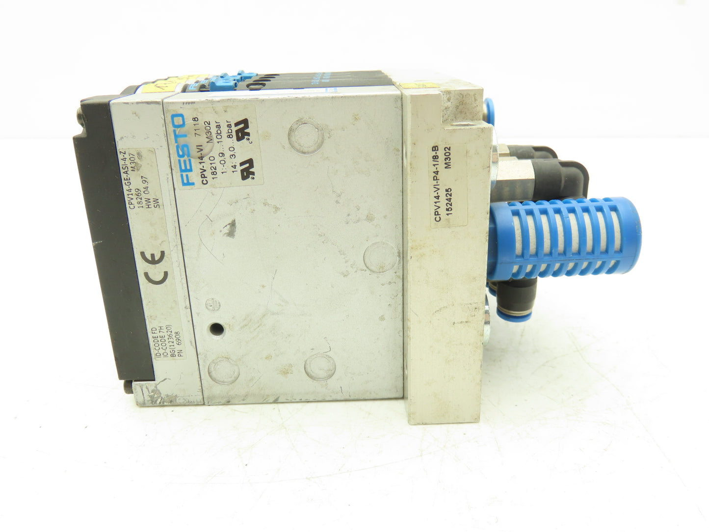 Festo CPV14-GE-ASI-4-Z Pneumatic 4-Station Solenoid Valve Manifold 161360 24VDC