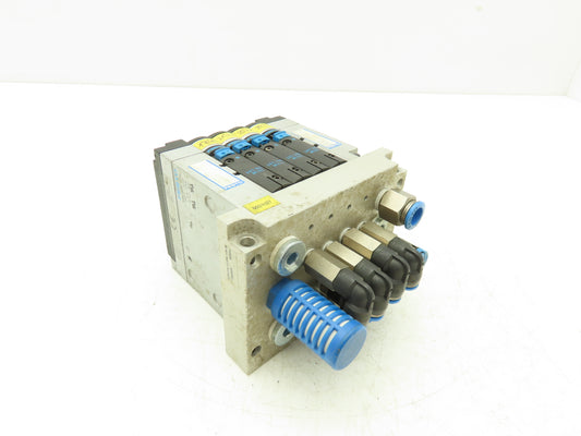 Festo CPV14-GE-ASI-4-Z Pneumatic 4-Station Solenoid Valve Manifold 161360 24VDC