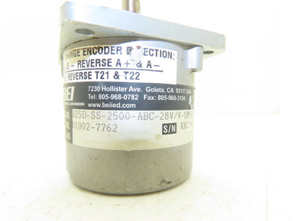 BEI Industrial Sensors H25D-SS-2500-ABC-28V/V-SM16 Rotary Encoder 3/8" Shaft