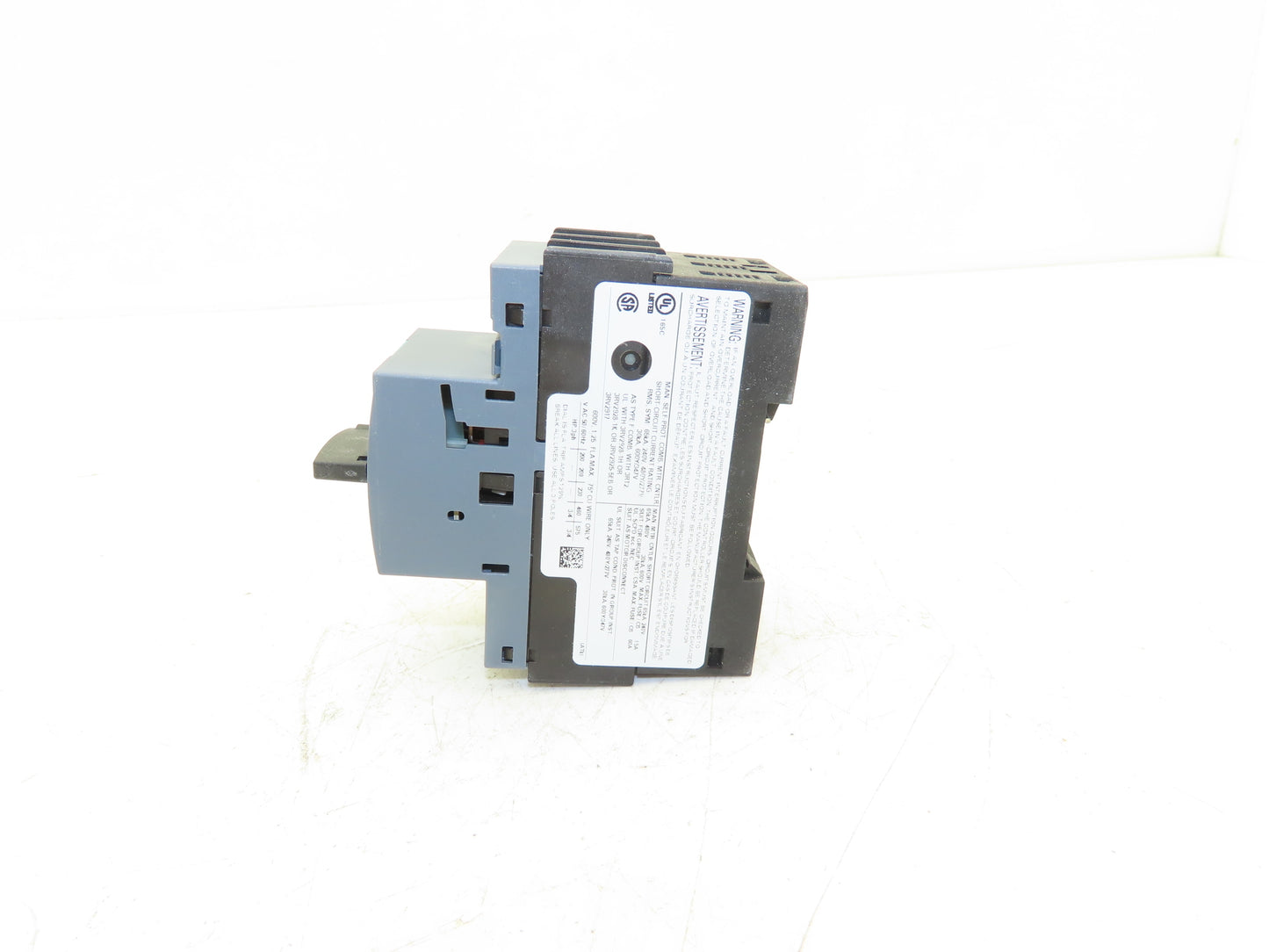 Siemens 3RV2011-0KA10 Circuit Breaker 0.9-1.25 Amp 600V 3/4HP 3Ph
