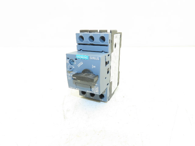 Siemens 3RV2011-0KA10 Circuit Breaker 0.9-1.25 Amp 600V 3/4HP 3Ph