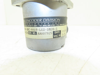 BEI Industrial H25D-SS-1000-ABC-4469-LED-SM20-S Rotary Encoder 3/8" Shaft