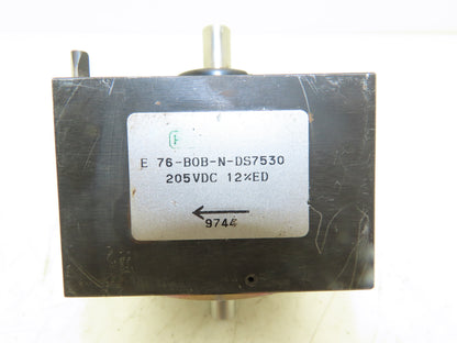 Kuhnke 76-BOB-N-DS7530 Rotary Solenoid 205VDC 65° 10mm Shaft