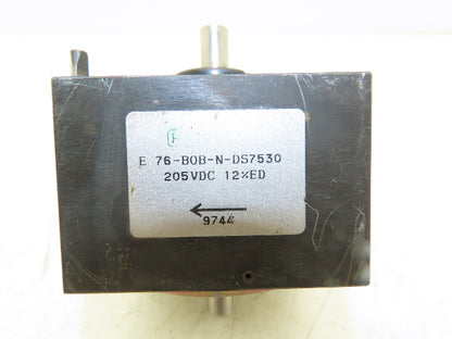 Kuhnke 76-BOB-N-DS7530 Rotary Solenoid 205VDC 65° 10mm Shaft
