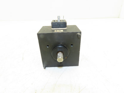 Kuhnke 76-BOB-N-DS7530 Rotary Solenoid 205VDC 65° 10mm Shaft