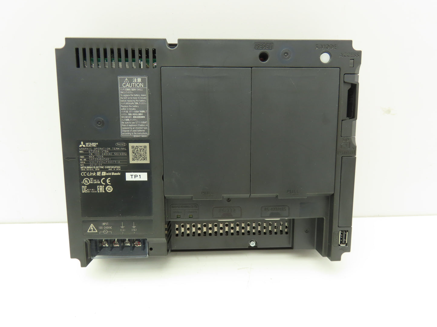 Mitsubishi GT2508-VTBA 8.4" VGA Color Touch Panel 640x480p 120/208/220/230vac