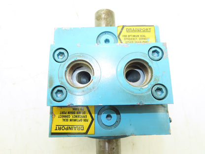 Micro Precision MPR 3-22V-OIL Rotac Hydraulic Rotary Actuator Dual Shaft 1000psi