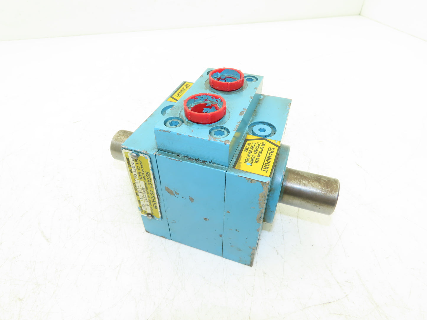 Micro Precision MPR 3-22V-OIL Rotac Hydraulic Rotary Actuator Dual Shaft 1000psi