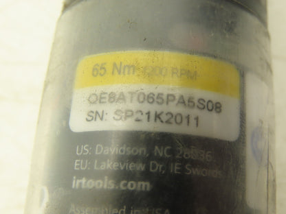 Ingersoll Rand QE8AT065PA5S08 Nutrunner 65Nm 1200rpm 1/2" Right Angle Nut Driver