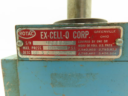 Excello Rotac RN 3-2-1V-OIL Hydraulic Rotary Actuator Single Vane 1000psi