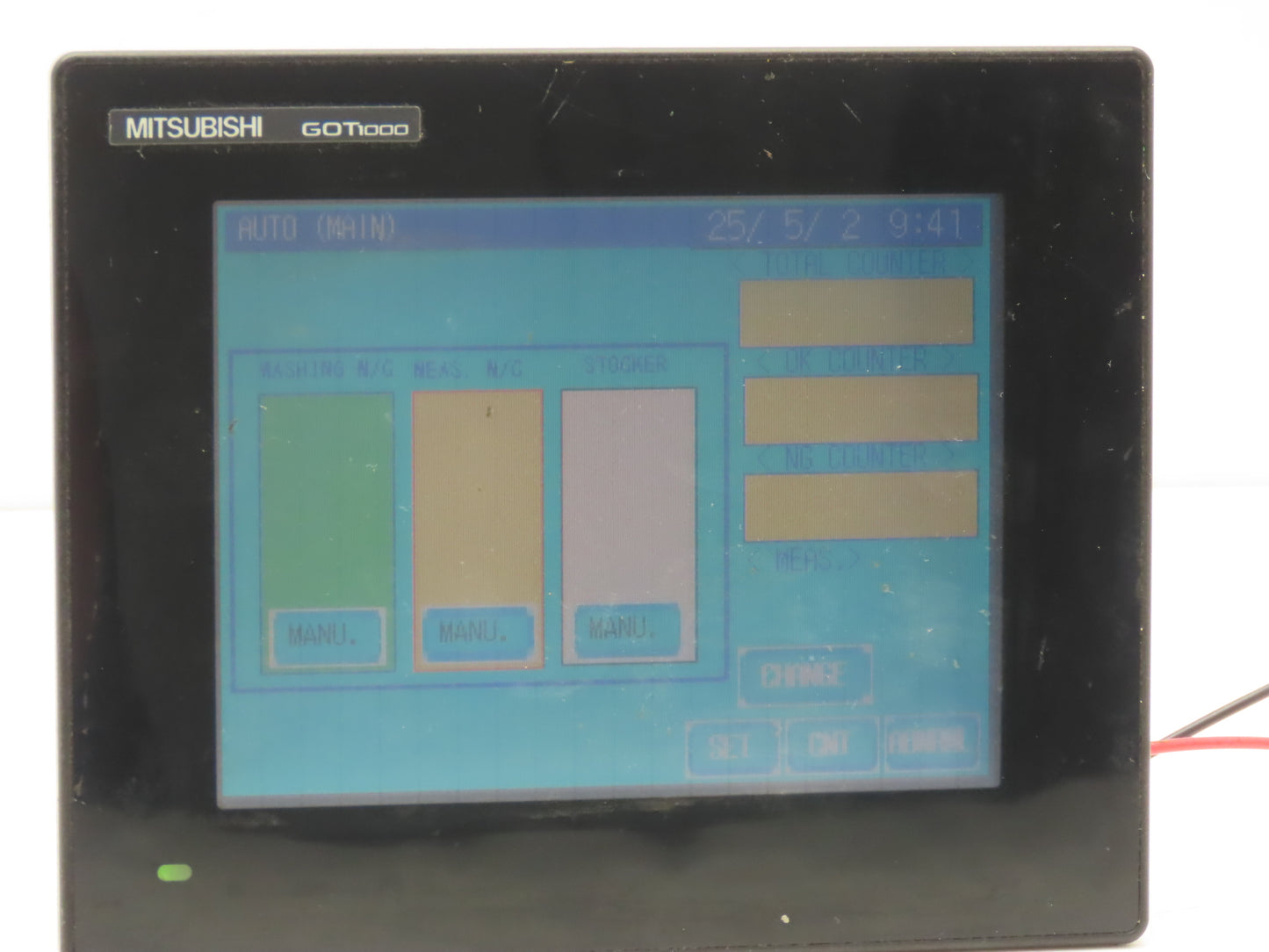 Mitsubishi GT1055QSBD 5.7" VGA Color Touch Panel 320x240p 24vdc Graphic Terminal