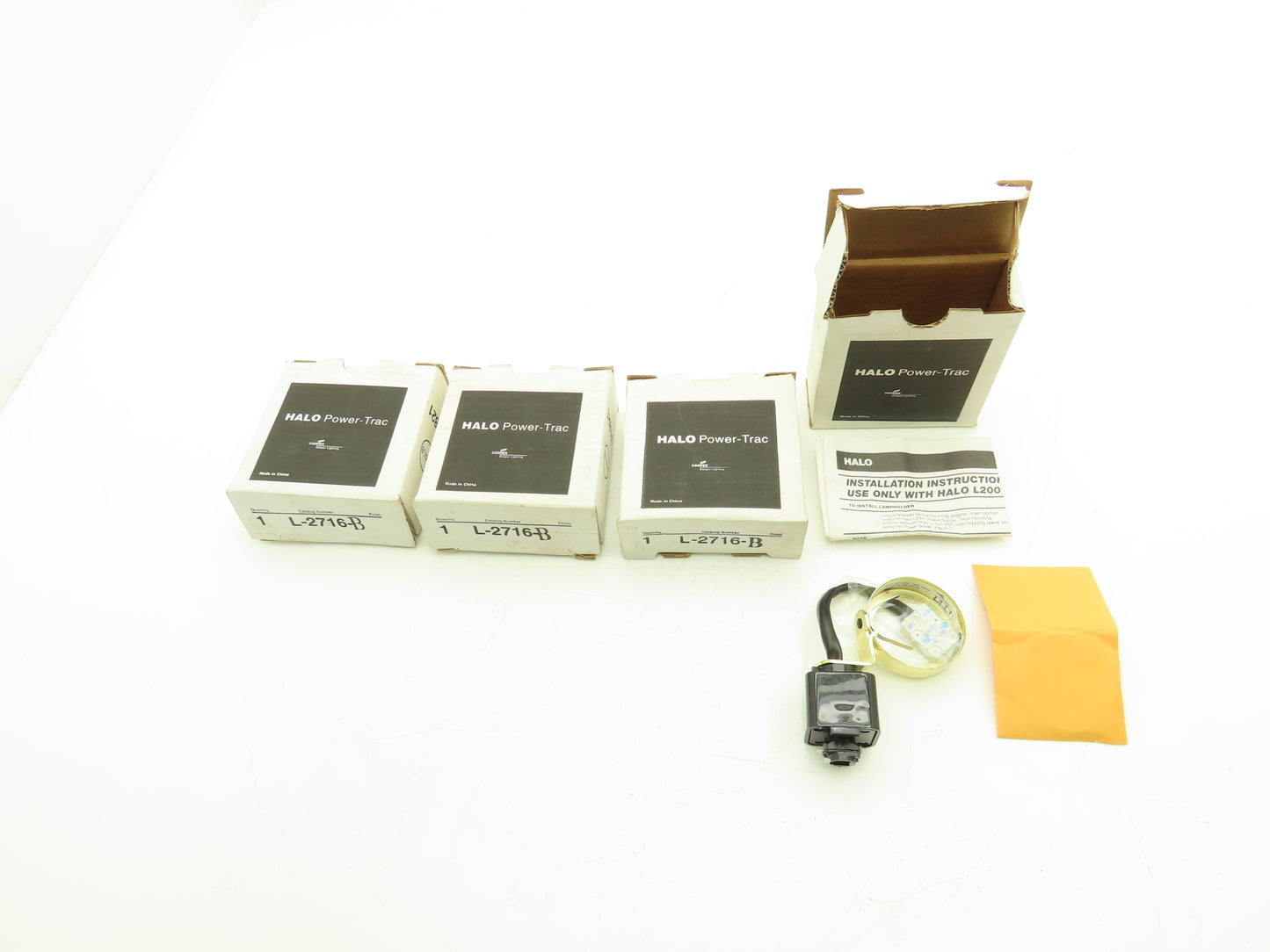 Cooper HALO Power-Trac Gimbal Ring Low Voltage Brass For MR16 Lot of 4