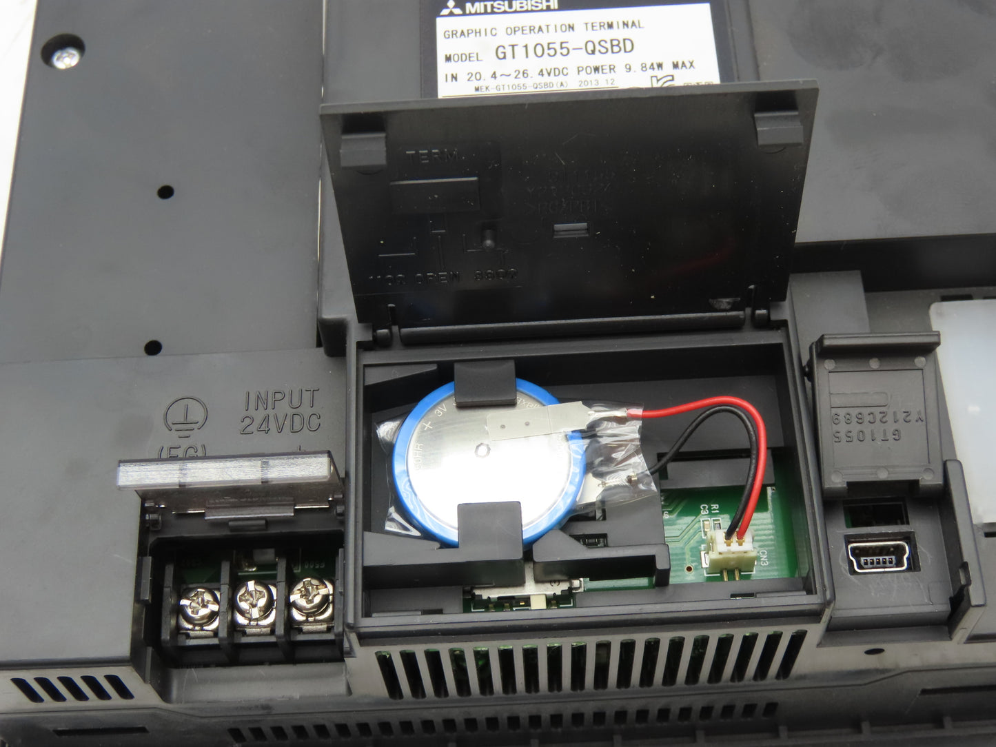 Mitsubishi GT1055QSBD 5.7" VGA Color Touch Panel 320x240p 24vdc Graphic Terminal