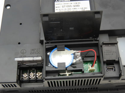 Mitsubishi GT1055QSBD 5.7" VGA Color Touch Panel 320x240p 24vdc Graphic Terminal