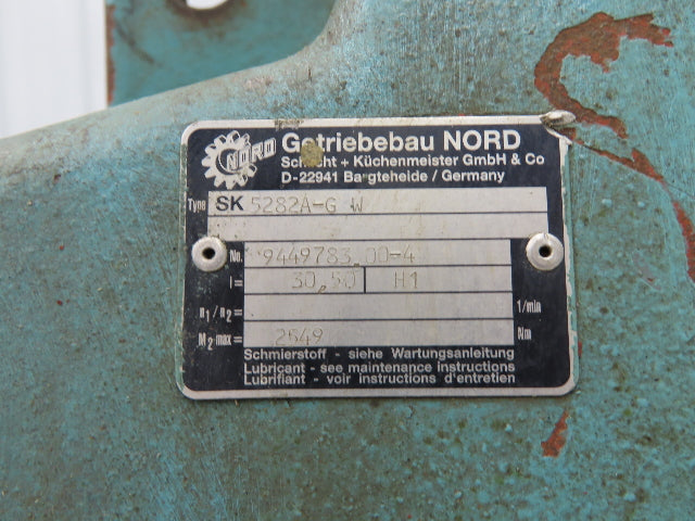 Nord SK 5282A-G W Screw Conveyor Gear Drive 30.5 Ratio Reducer Hollow Shaft