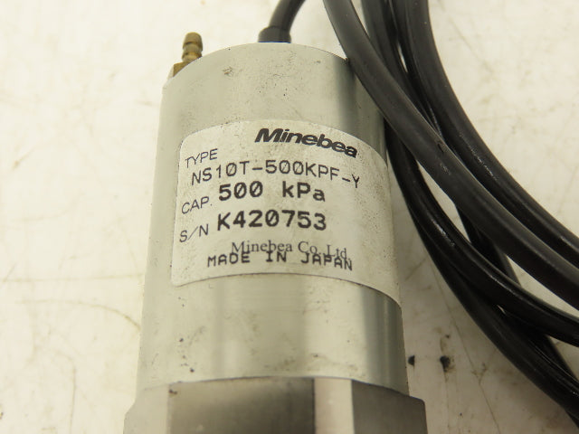 Minebea NS10T-500KPF-Y Pressure Transducer Sensor 500kPa 3/8" NPT