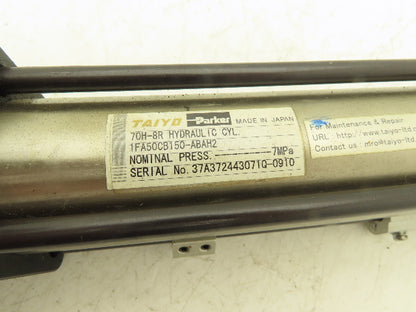 Parker 1FA50CB150-ABAH2 Hydraulic Cylinder 50mm Bore 150mm Stroke 1015psi