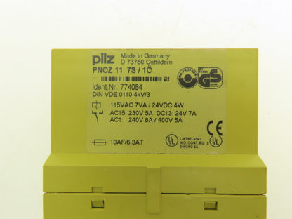 Pilz 774084 PNOZ 11 Safety Relay 115VAC 24VDC