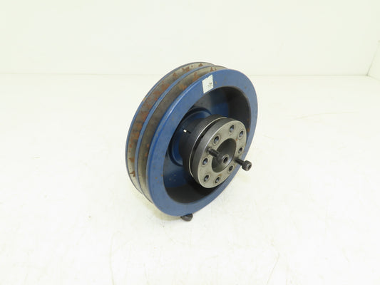 Miki Pulley NBK6A2 2-Groove V-Belt Pulley Sheave 6" OD Tapered 35mm Bushing