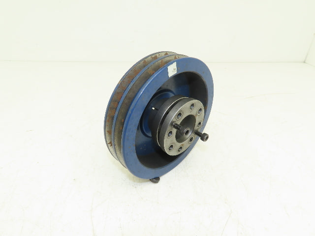 Miki Pulley NBK6A2 2-Groove V-Belt Pulley Sheave 6" OD Tapered 35mm Bushing