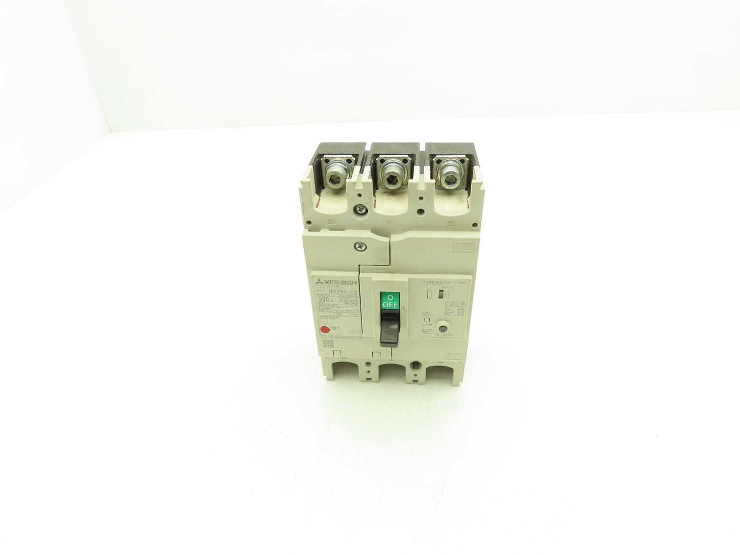 Mitsubishi Electric NV250-CV Circuit Breaker Ground Fault 200A 3Ph 100-440V
