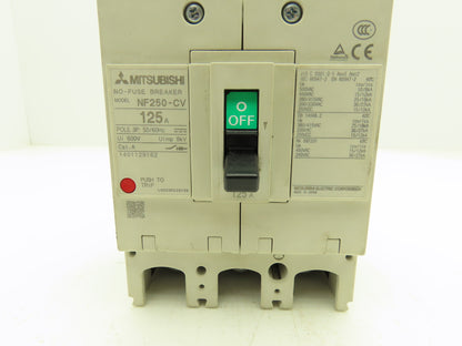 Mitsubishi Electric NV250-CV Circuit Breaker 125A 3Ph 600V