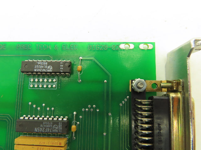 Prec Tech & Elec 01620-02 ISA Card PC Board 8-Bit