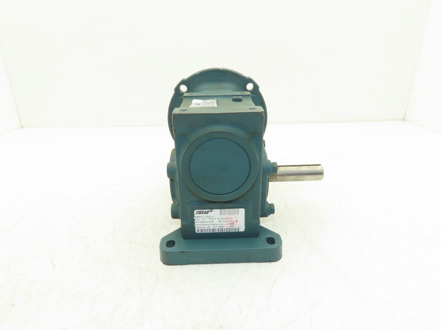 Dodge Tigear 2  176Q05L14 Worm Gearbox 5:1 Ratio Reducer 2.6Hp 350rpm LH 140TC