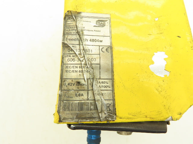 ESAB 4804W FeedMech Robot Wire Feeder Control Unit 0461070881