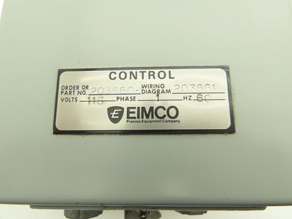 Eimco Process Equipment LPM 211 Current Transmitter 105-130vac 60Hz Control Box
