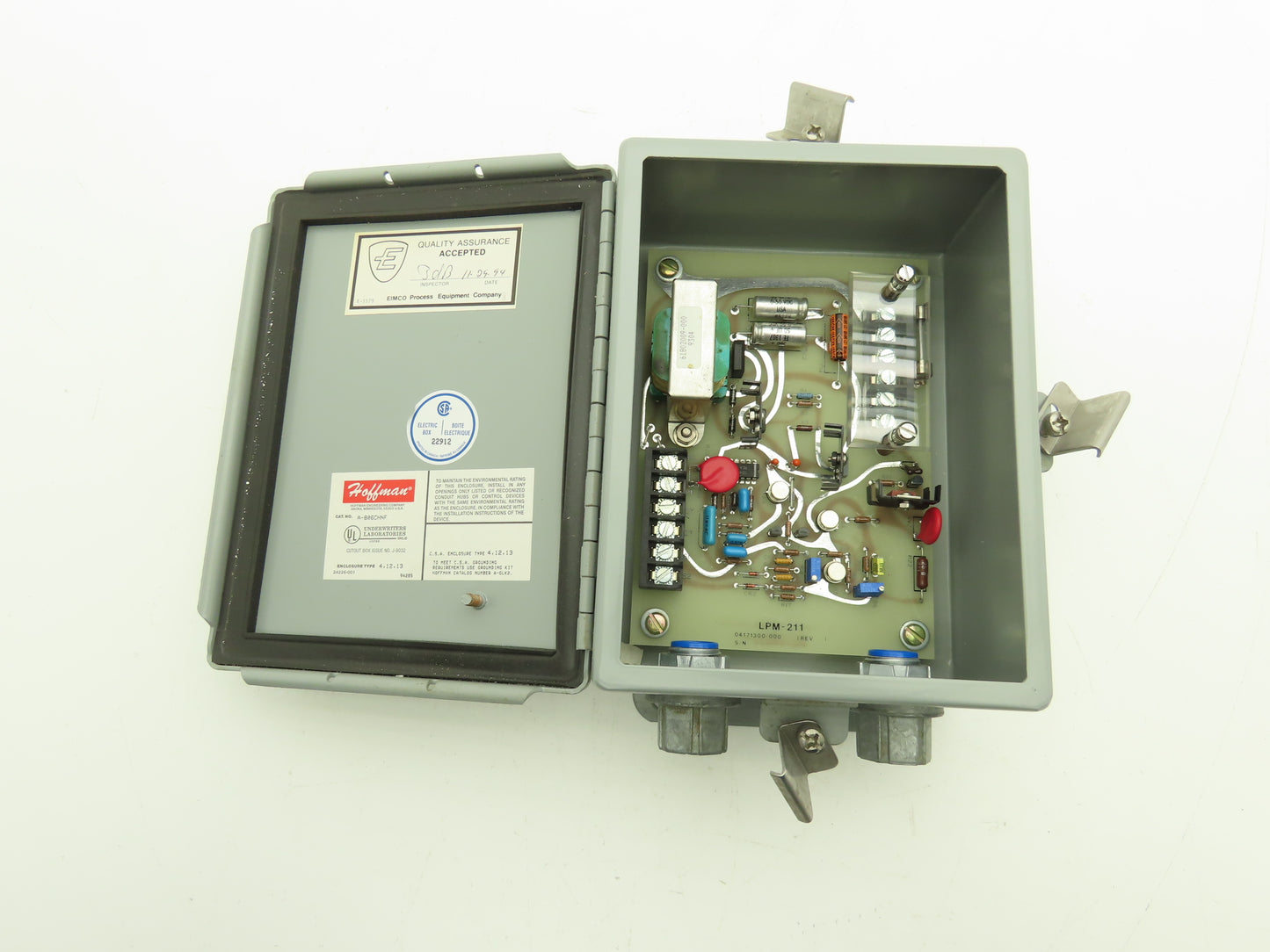 Eimco Process Equipment LPM 211 Current Transmitter 105-130vac 60Hz Control Box