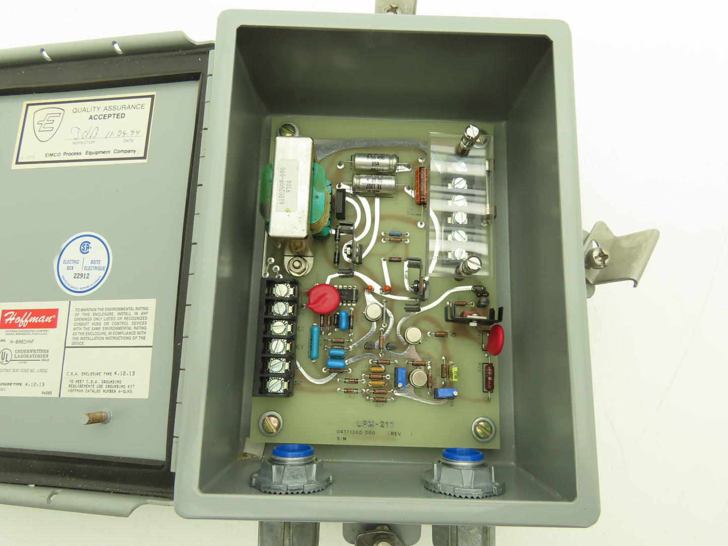 Eimco Process Equipment LPM 211 Current Transmitter 105-130vac 60Hz Control Box