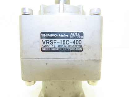 Shimpo-Nidec VRSF-15C-400 Able Reducer 15:1 Ratio Inline Servo Gearhead