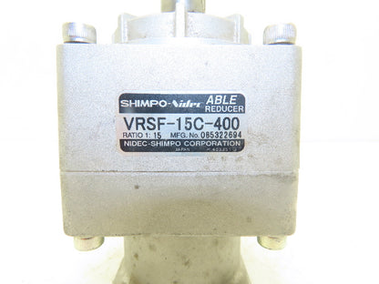 Shimpo-Nidec VRSF-15C-400 Able Reducer 15:1 Ratio Inline Servo Gearhead
