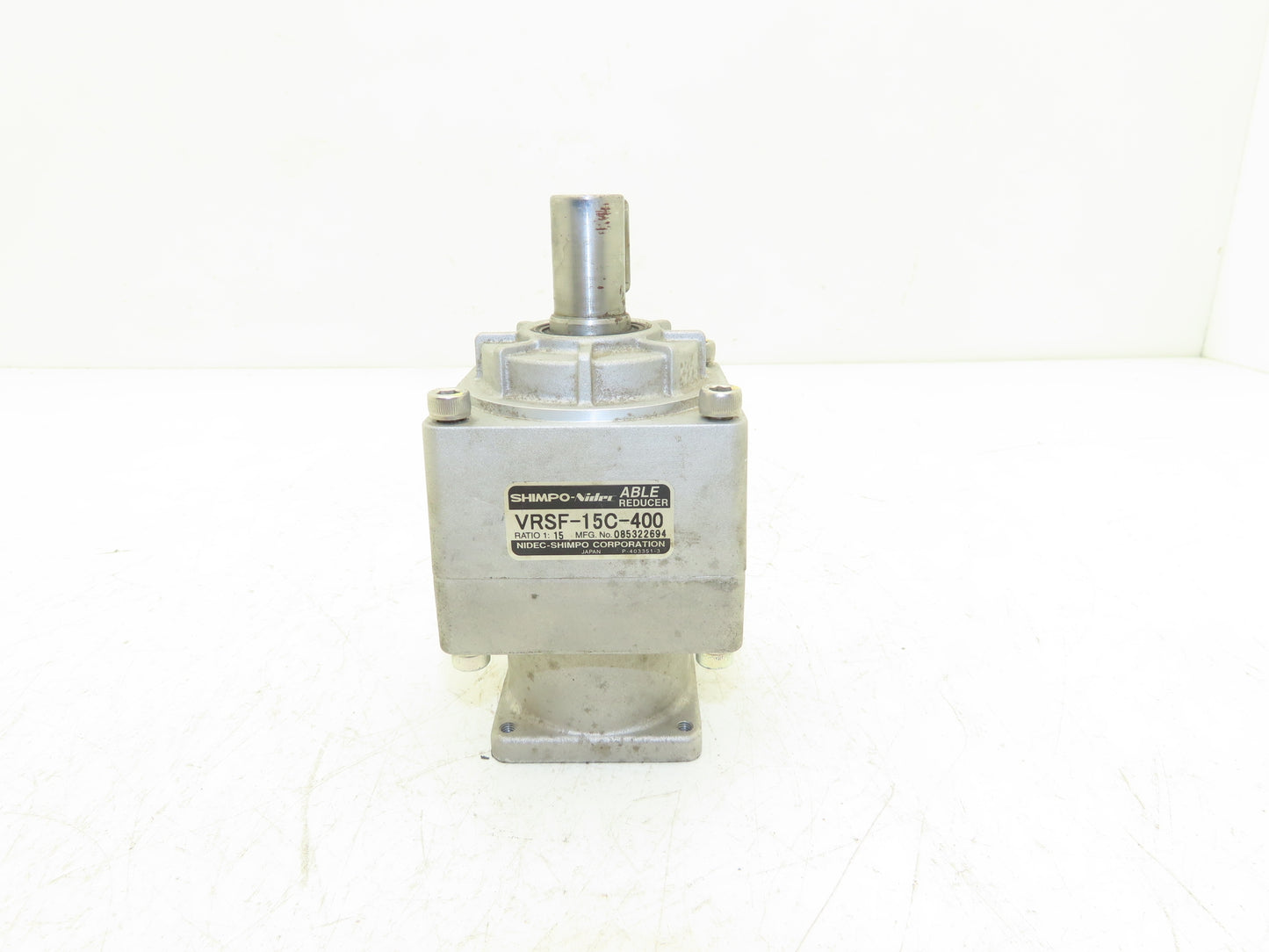 Shimpo-Nidec VRSF-15C-400 Able Reducer 15:1 Ratio Inline Servo Gearhead