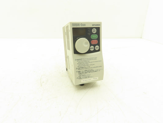 Mitsubishi FR-S520-0.4K-R Freqrol S500 VFD Inverter AC Drive .4kw/.5Hp 240V 3PH