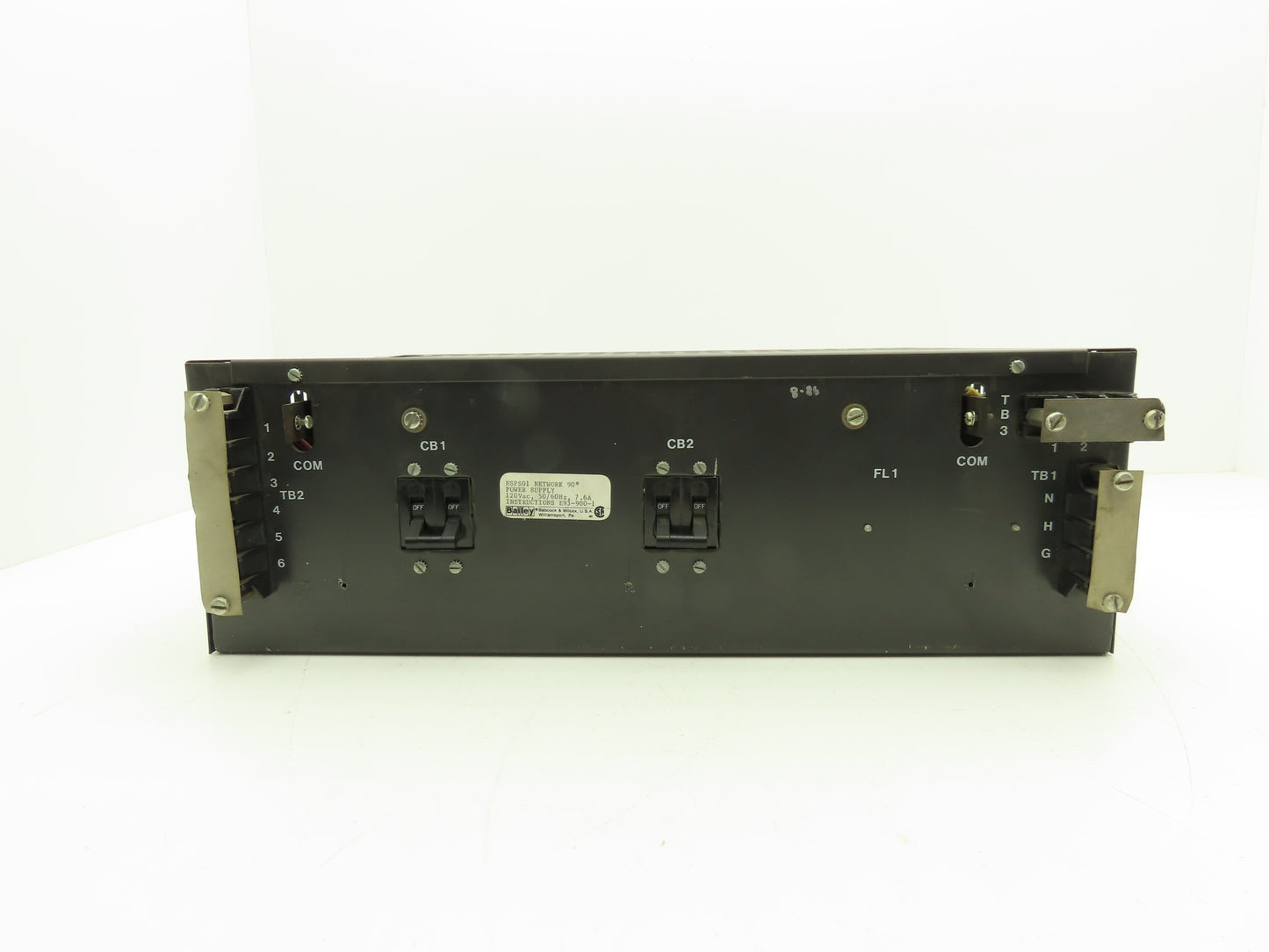 Bailey NSPS01 Network 90 Power Supply 120vac  50/60Hz 7.6A