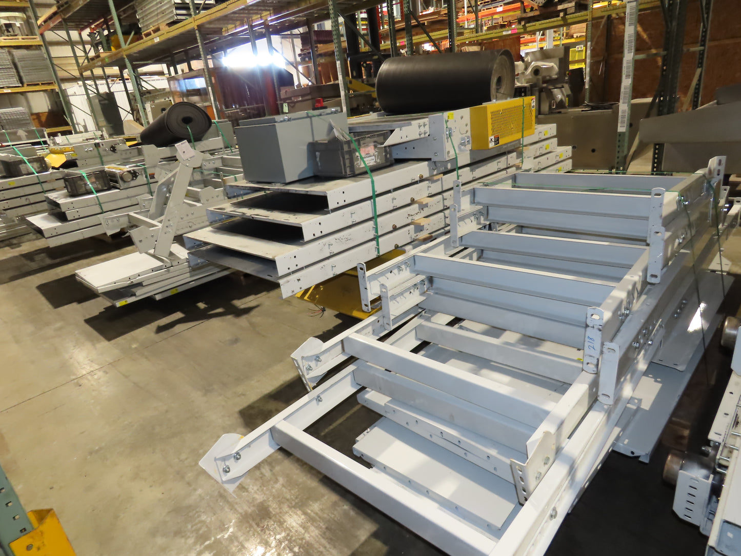 Hytrol HSSHD 37"x 50' Incline Belt Conveyor 7.5Hp 3PH Center Drive 120fpm 12' 6"