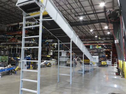 Hytrol HSSHD 37"x 50' Incline Belt Conveyor 7.5Hp 3PH Center Drive 120fpm 12' 6"