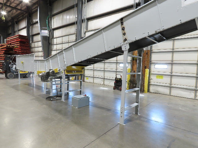 Hytrol HSSHD 37"x 50' Incline Belt Conveyor 7.5Hp 3PH Center Drive 120fpm 12' 6"