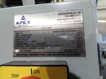 Hytrol HSSHD 37"x 50' Incline Belt Conveyor 7.5Hp 3PH Center Drive 120fpm 12' 6"