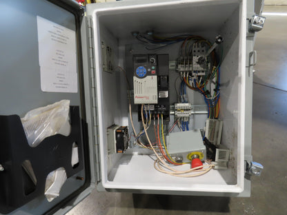 Hytrol HSSHD 37"x 50' Incline Belt Conveyor 7.5Hp 3PH Center Drive 120fpm 12' 6"